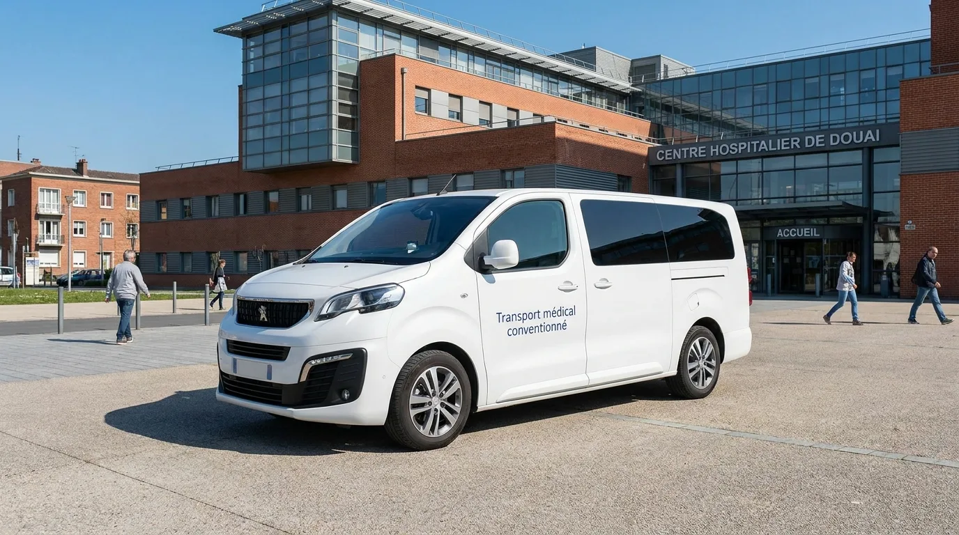 taxi conventionné CPAM transport médical Douaisis